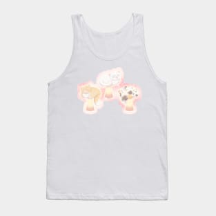 Mushroom Cats (With Background) Tank Top